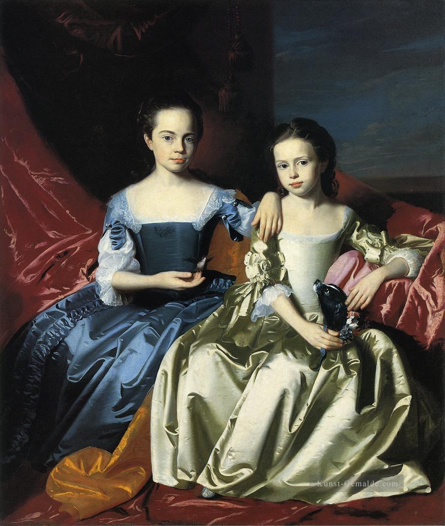 Mary und Elizabeth Royall kolonialen Neuengland Porträtmalerei John Singleton Copley Ölgemälde